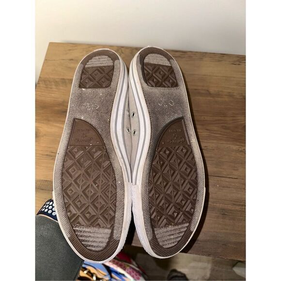 Women's Converse All Star Low Top Sneaker Light Grey Textured, Size 10 - Picture 5 of 6